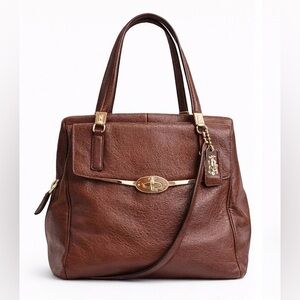 Coach Madison Leather Satchel 25170 Chestnut Brown New w/ Tag $458